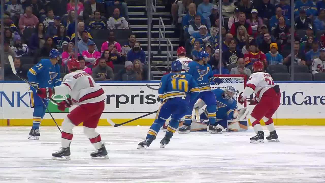 CARSTL Gostisbehere scores PPG against Joel Hofer Carolina Hurricanes