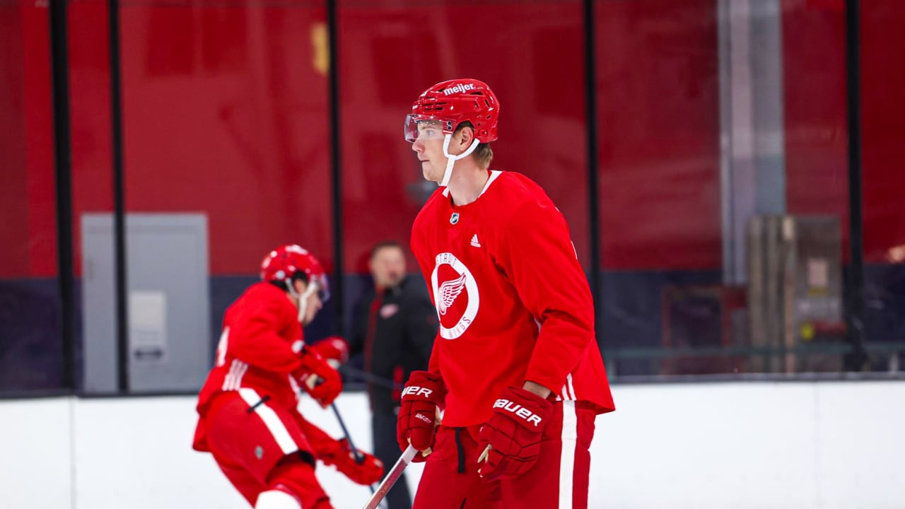 ELMER SODERBLOM MAKES THE RED WINGS ROSTER. The giant Swedish