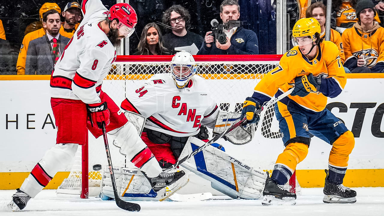 Recap: Canes' Late Spark Not Enough In Nashville | Carolina Hurricanes