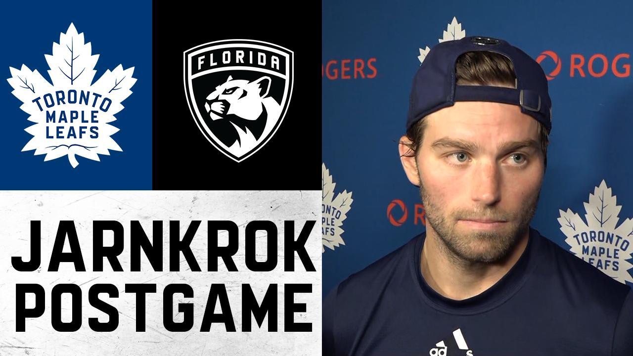 Calle Jarnkrok Post Game Toronto Maple Leafs