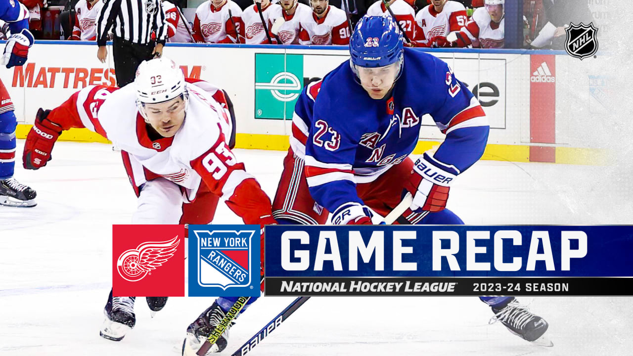Rangers rally in 3rd to defeat Red Wings