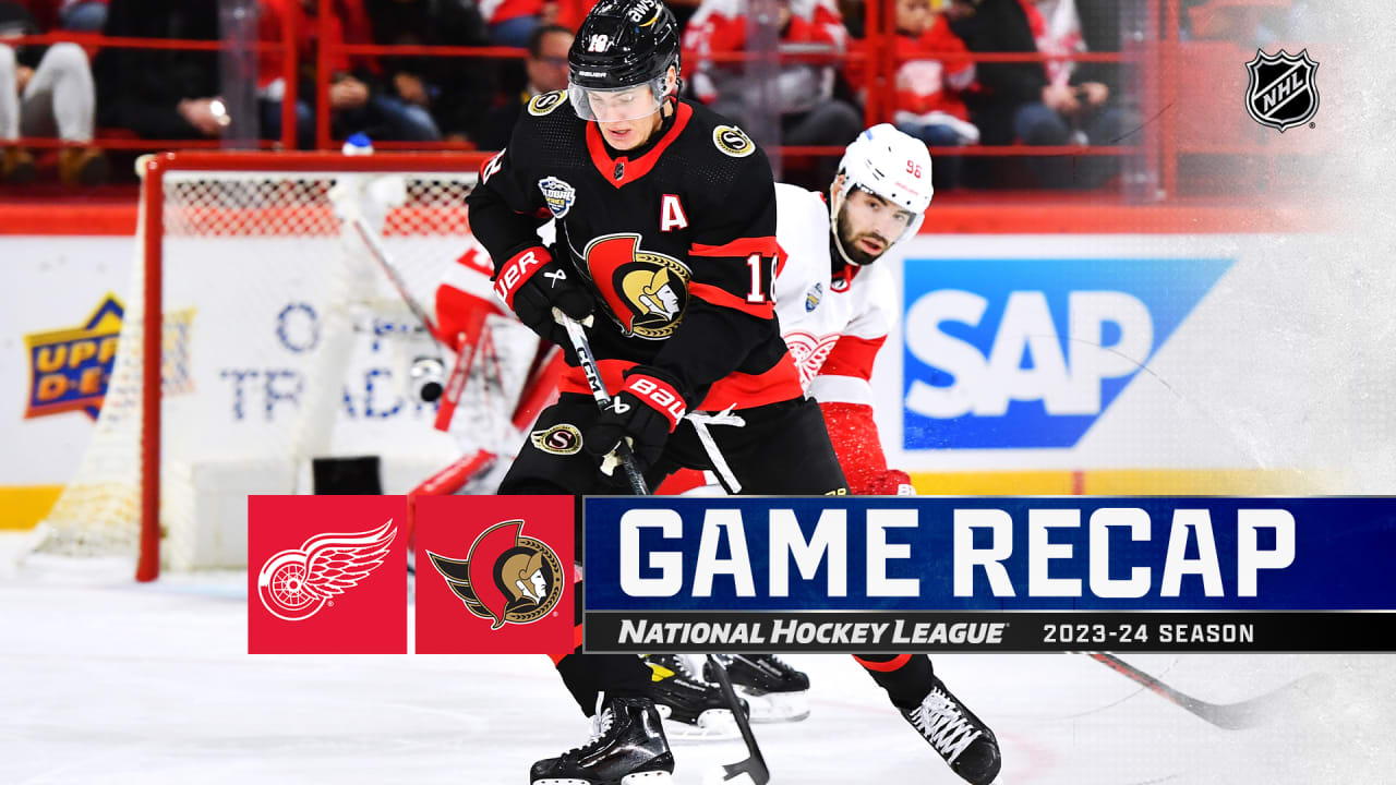 Senators Recover For Global Series Win Against Red Wings In Sweden ...