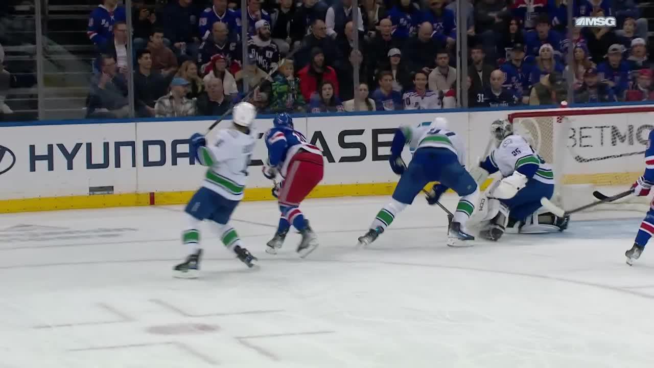 VAN@NYR: Pettersson Scores Goal Against New York Rangers | Vancouver ...