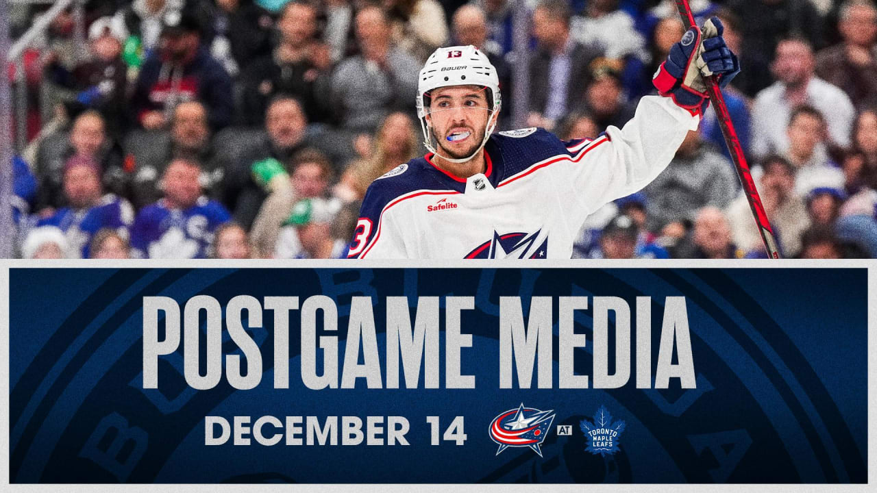 Postgame Media (12/14/23) | Columbus Blue Jackets