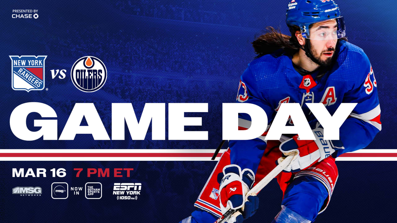 Rangers vs. Oilers: Pregame Notes | New York Rangers