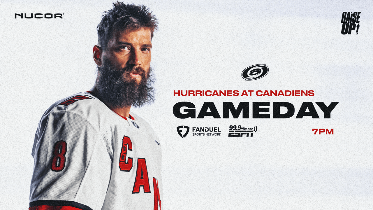 Hurricanes Face Canadiens in Montreal as Both Teams Look for Momentum