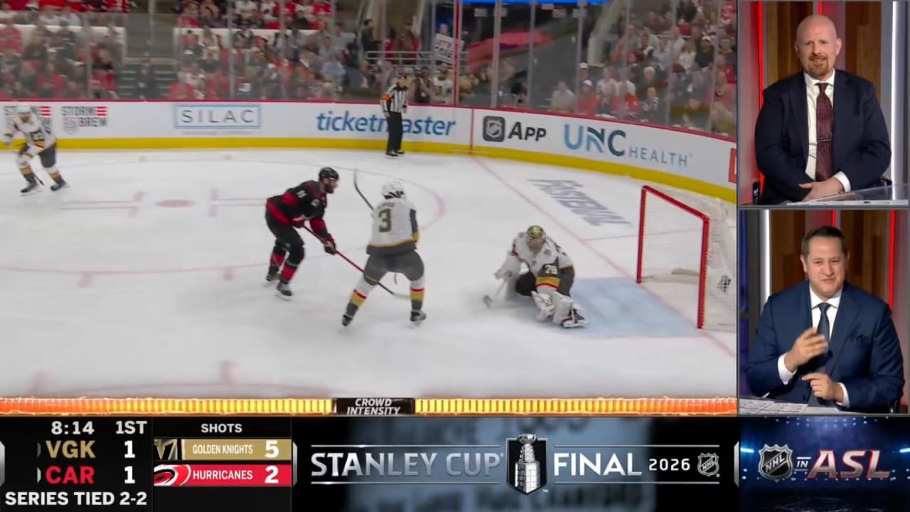 Staal redirects it home to tie it (ASL Cast)