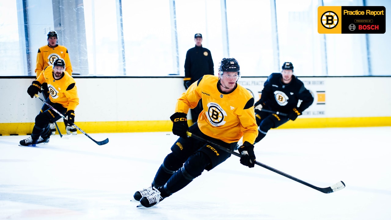 Practice Report: Bruins Prepare for Four-Game Road Trip | Boston Bruins