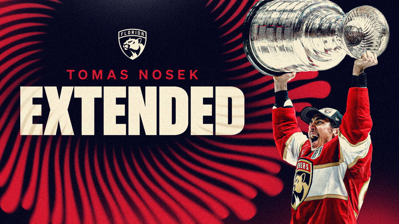 Florida Panthers Agree to Terms with Forward Tomas Nosek on a One-Year Contract Extension | Florida Panthers