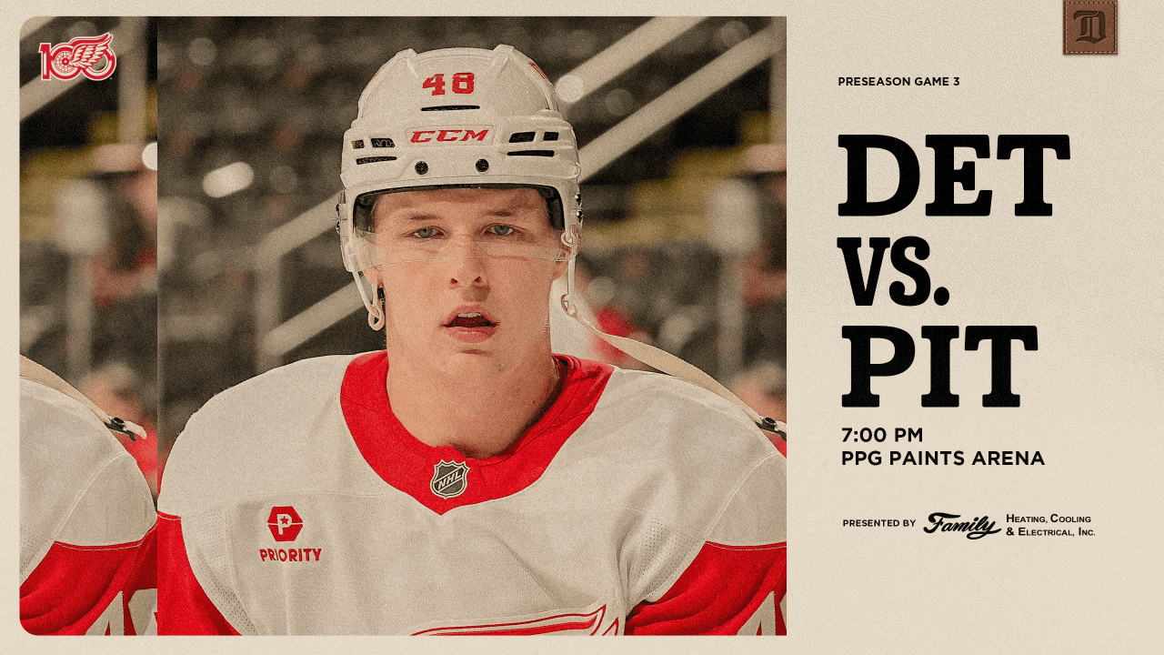 PREVIEW: Red Wings open back-to-back preseason road set, first battling Penguins on Friday