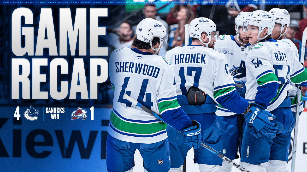 Kevin Lankinen Makes 31 Saves and Shines in 4-1 Victory Over Avalanche | Vancouver Canucks