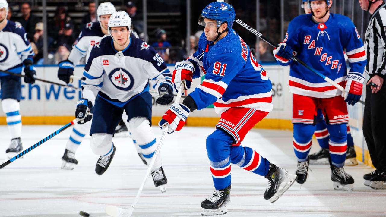 Postgame Notes Rangers vs. Jets New York Rangers