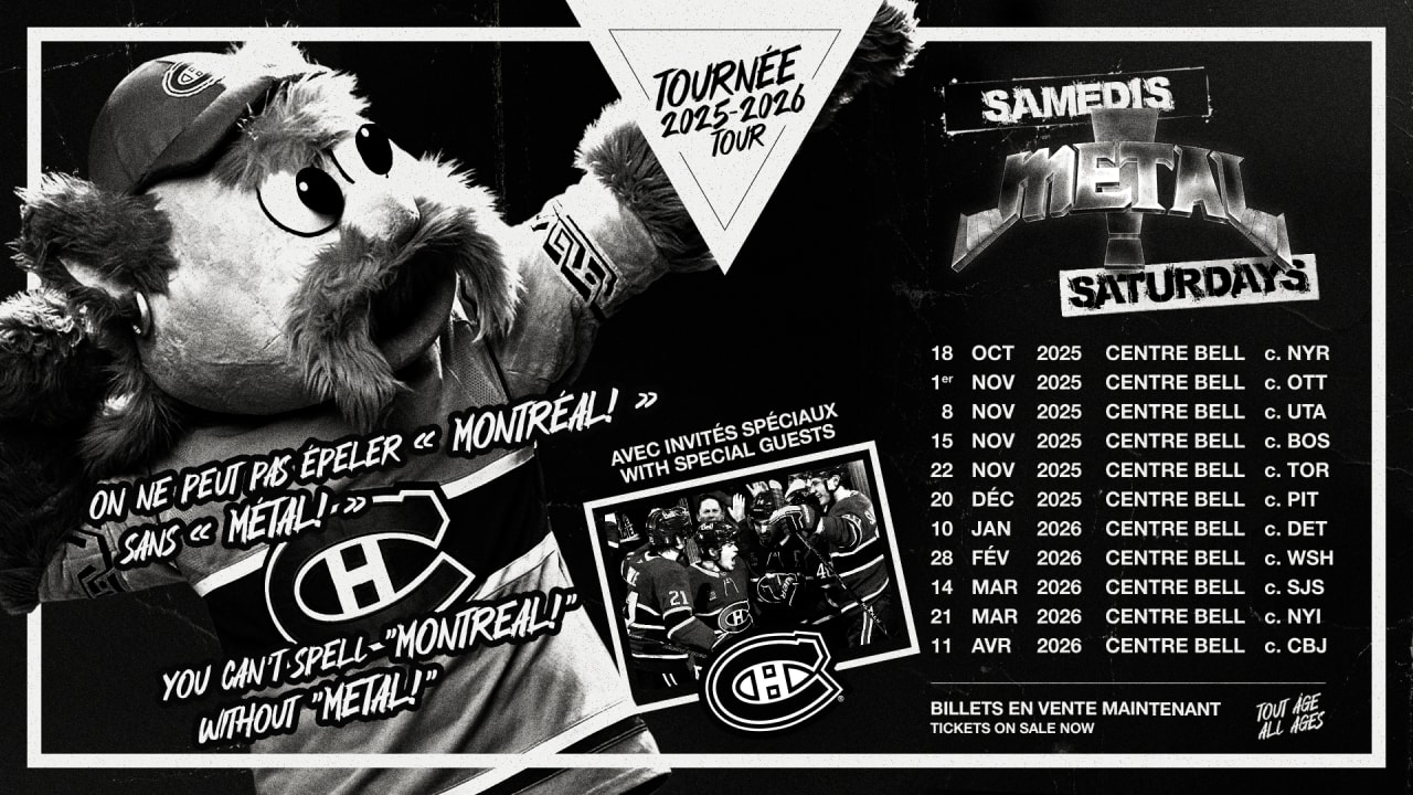 METAL! announces appearances at all Saturday home games | Montréal Canadiens