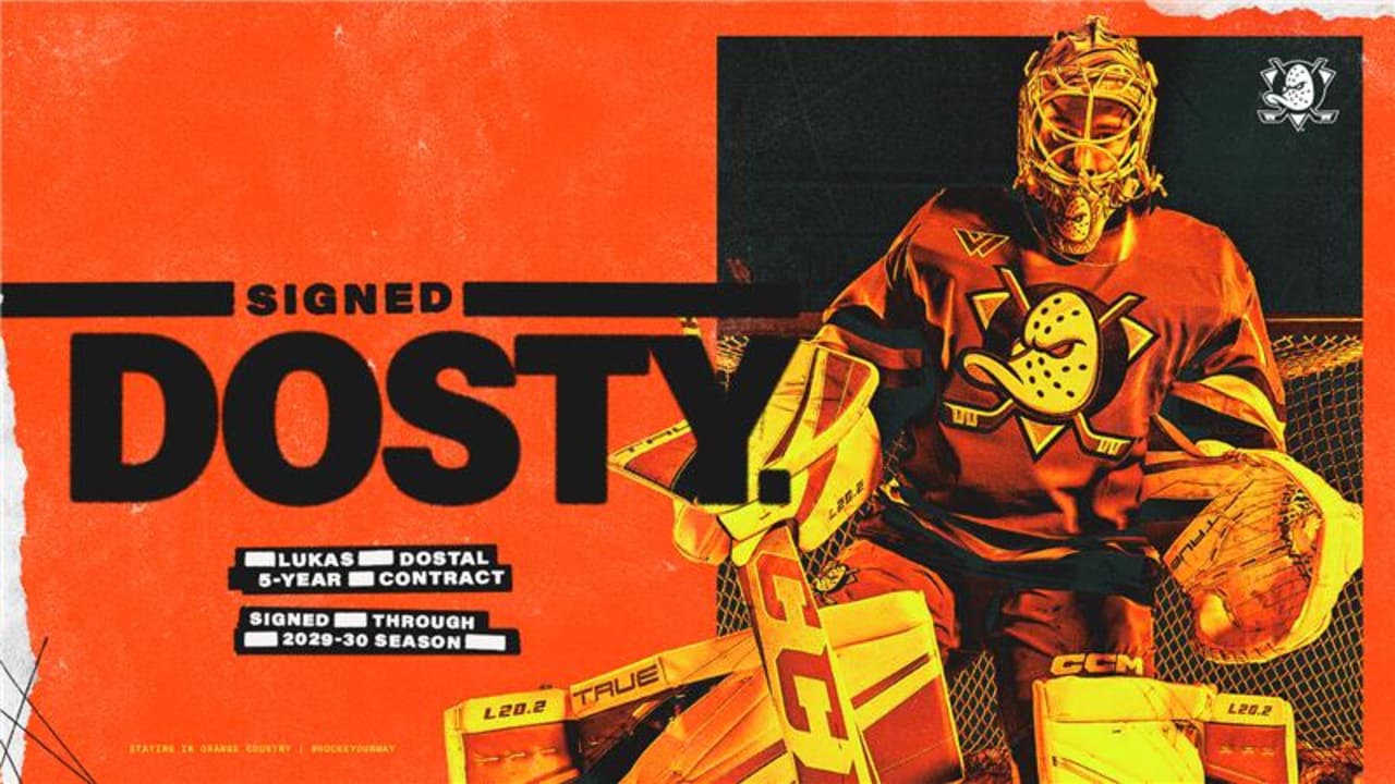 Ducks Sign Dostal to Five-Year Contract