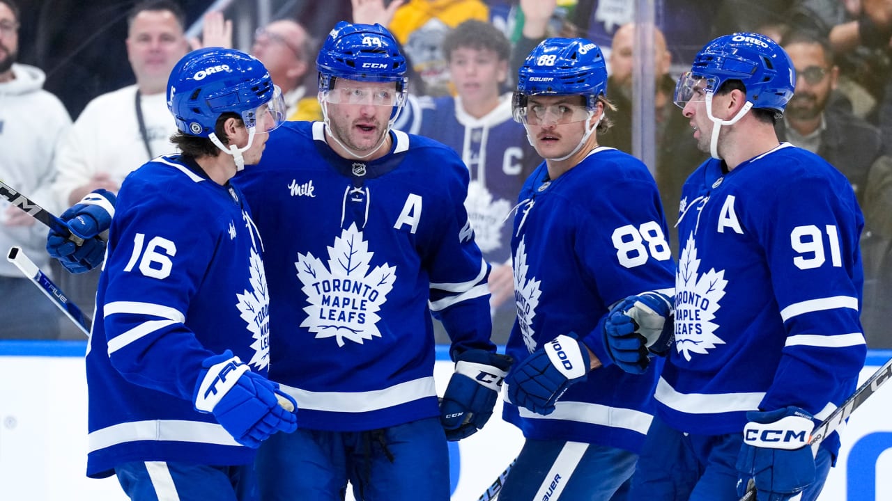 NHL On Tap: Maple Leafs host Utah, seek 4th straight win without Matthews | NHL.com