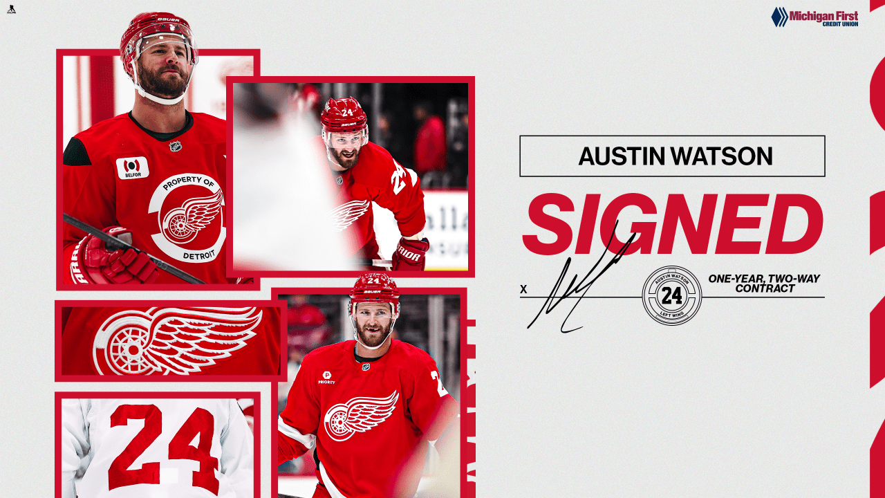 Red Wings sign Austin Watson for one year