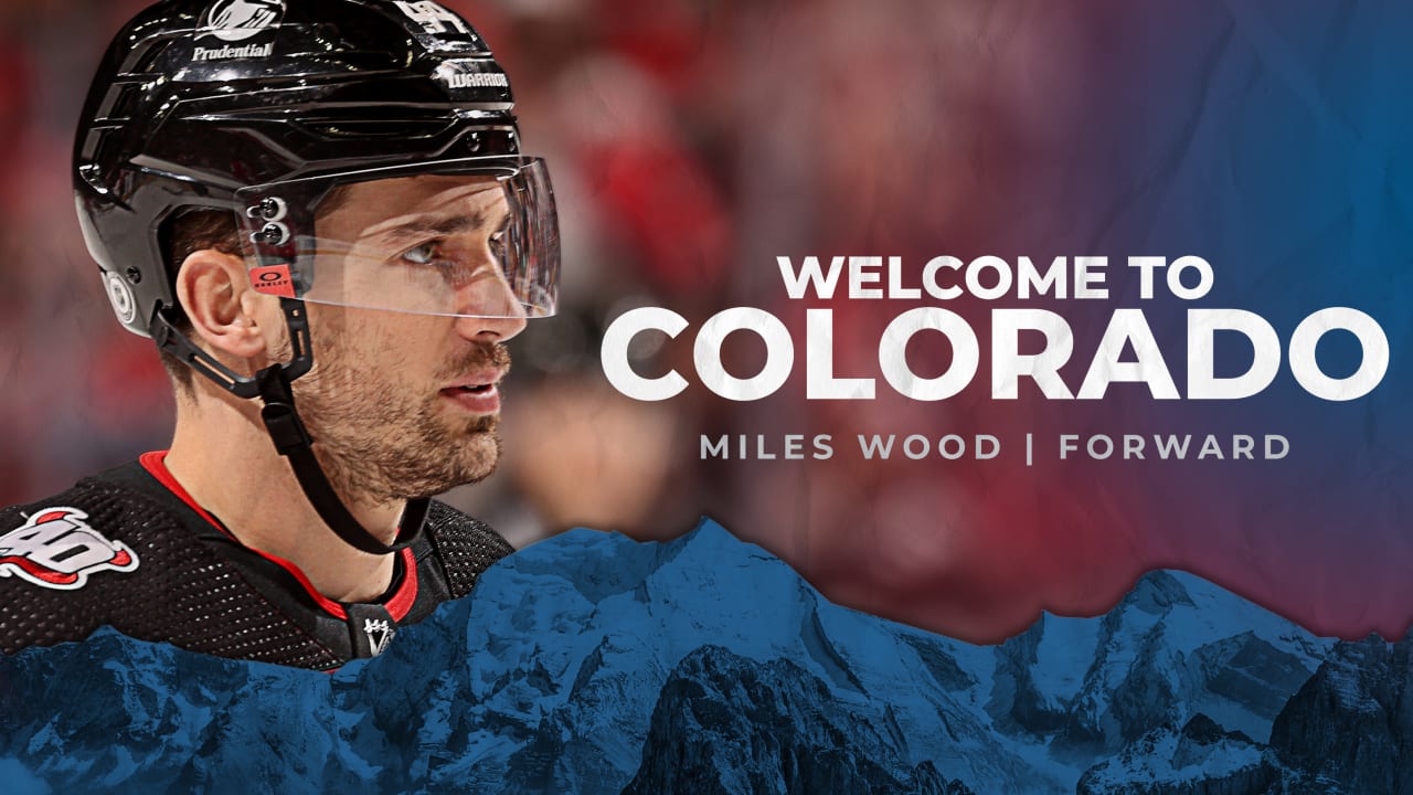 🚨 The Avalanche have signed forward Miles Wood from the Devils