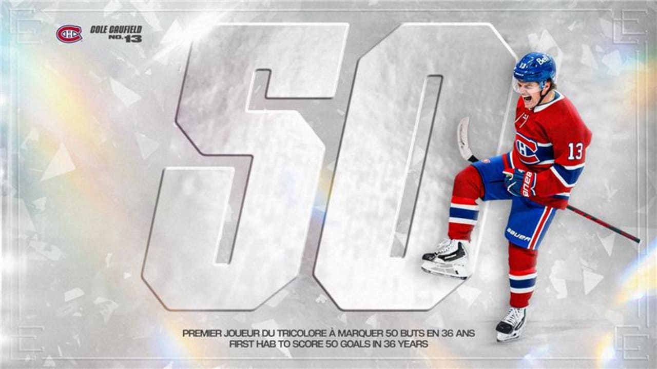 Cole Caufield scores 50th goal of the season | Montréal Canadiens