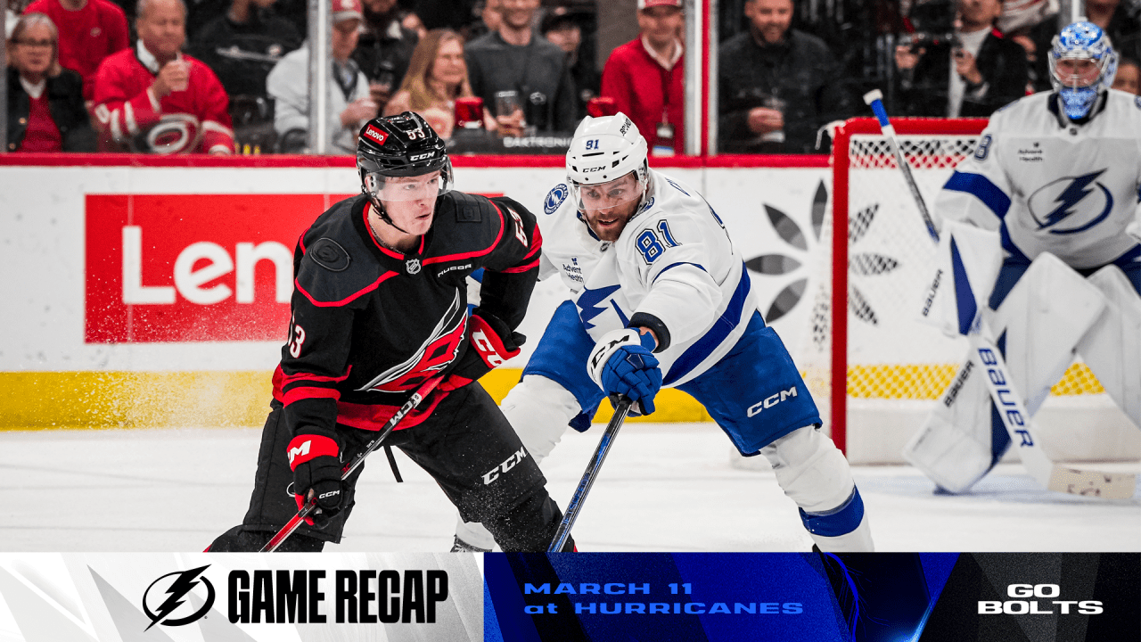 Recap: Hurricanes 4, Lightning 1 | Tampa Bay Lightning