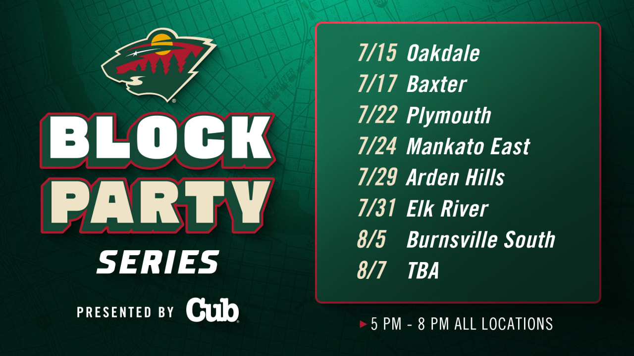 Minnesota Wild Announces Dates and Locations for 2025 Block Party Series Presented by CUB | Minnesota Wild
