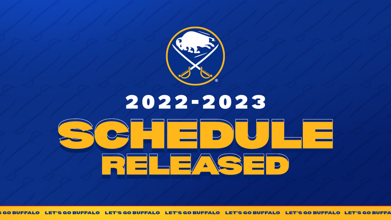 Sabres announce 202223 regularseason schedule Buffalo Sabres