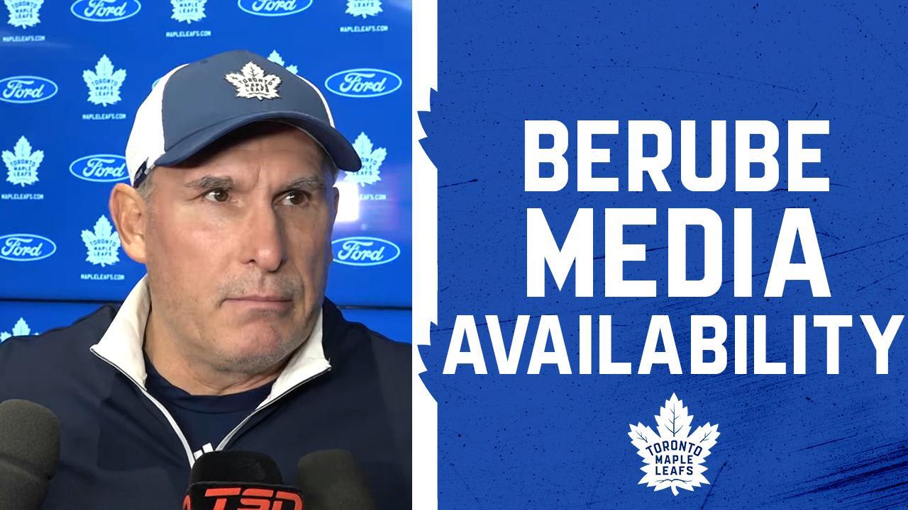 Craig Berube | Practice | Toronto Maple Leafs