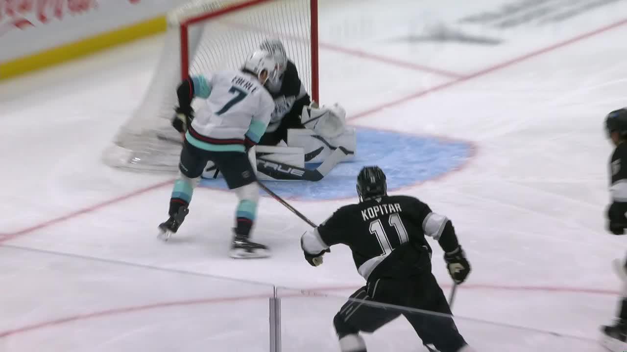 ❤️マクファーレン　NHL ゴーリー　エドベルフォア‼️ SEA@LAK: Eberle scores PPG against Pheonix Copley | Seattle Kraken