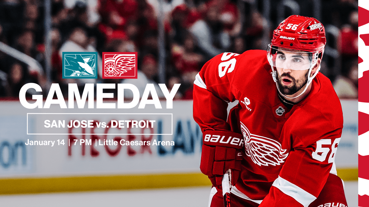 PREVIEW: Red Wings aim to keep season-high winning streak, power-play success going against Sharks on Tuesday | Detroit Red Wings