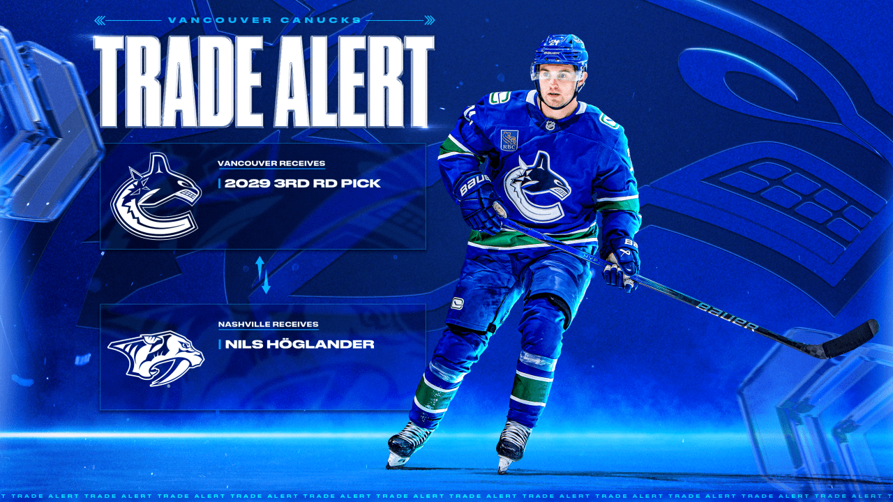 CANUCKS ACQUIRE A 3RD ROUND PICK FROM NASHVILLE