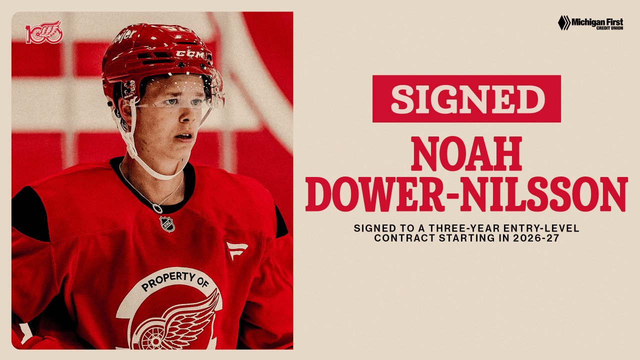रेड विंग्स ने नूह डावर-निल्सन को तीन साल के प्रवेश स्तर के अनुबंध पर हस्ताक्षर किया | डेट्रॉइट रेड विंग्स