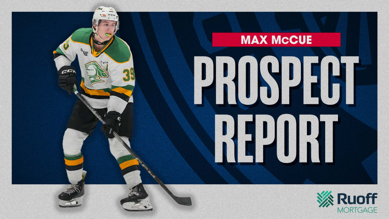 Prospect Report: McCue ready to begin his CBJ journey | Columbus Blue ...