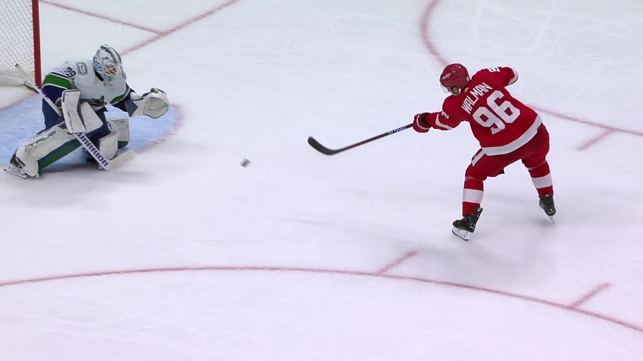 Walman Scores On OT Penalty Shot, Red Wings Rally Past Canucks ...