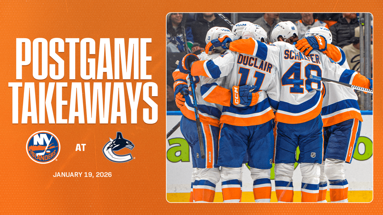 Takeaways: Duclair Scores Twice, Isles Beat Canucks 4-3 | New York Islanders