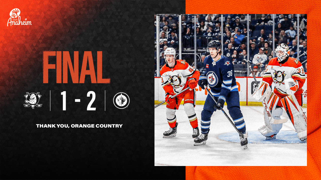 Recap: Ducks Fall 2-1 in OT to Jets in Season Finale | Anaheim Ducks