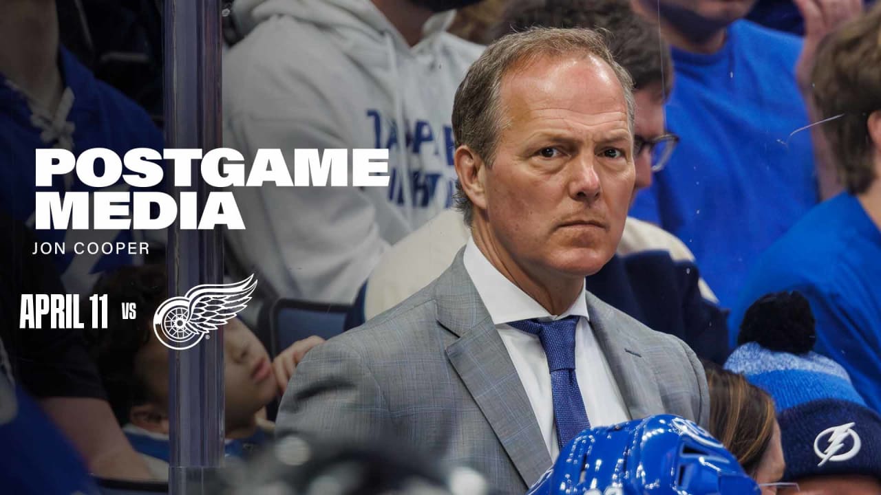 Jon Cooper | Postgame vs Detroit Red Wings | Tampa Bay Lightning