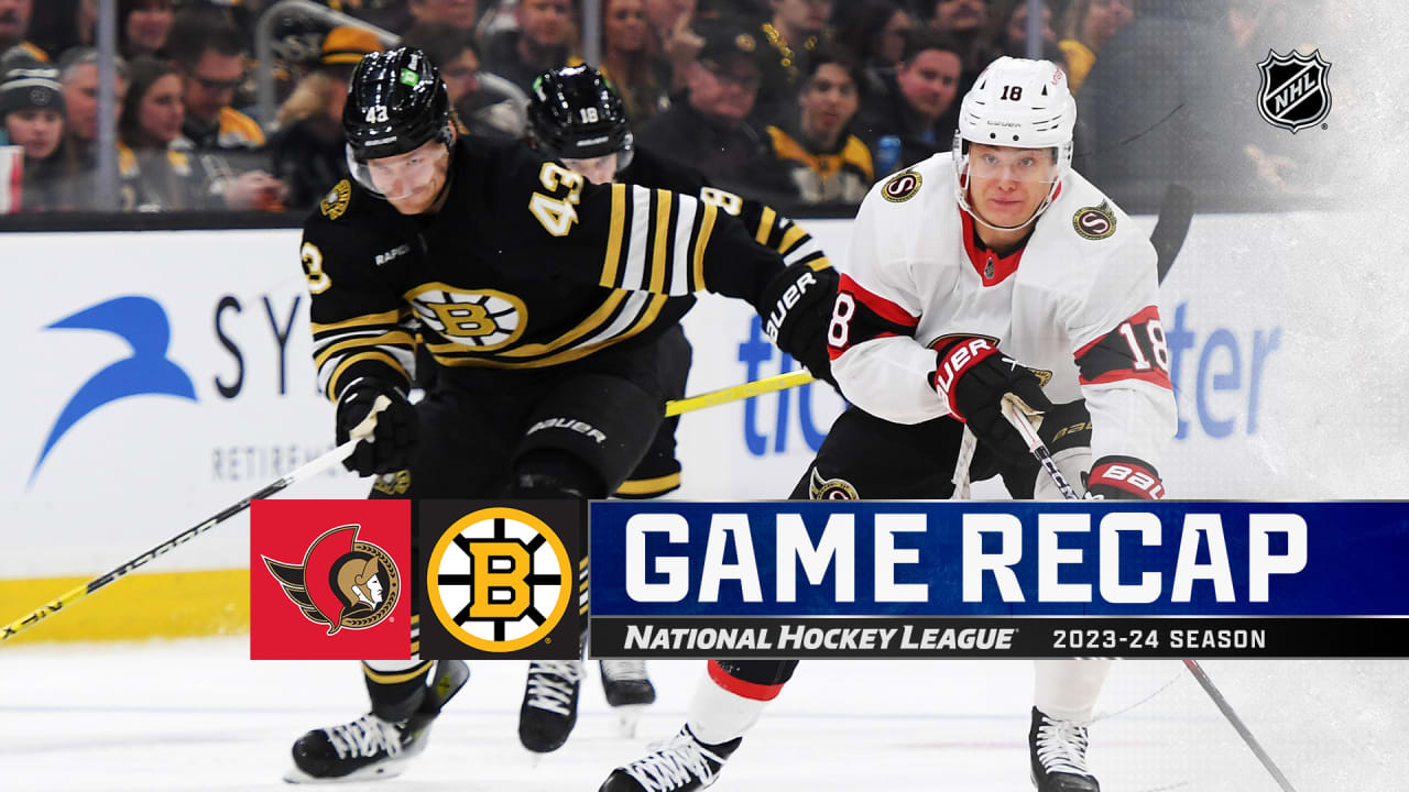 Pastrnak Scores Hat Trick, Bruins Defeat Senators For 3rd Win In Row ...