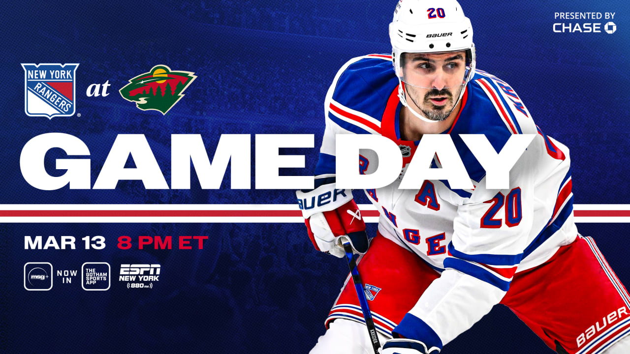 Rangers at Wild: Pregame Notes | New York Rangers