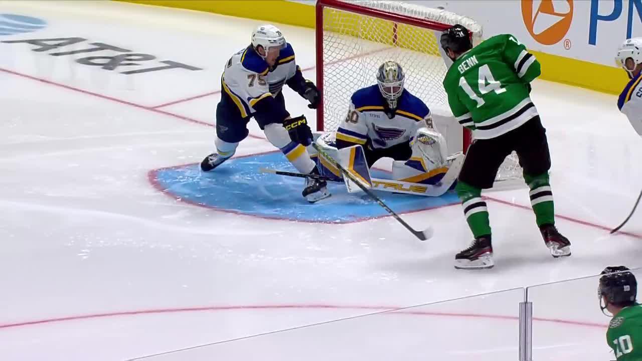 The Dallas Stars took the ice looking pretty slick in their special Rangers-themed  jerseys