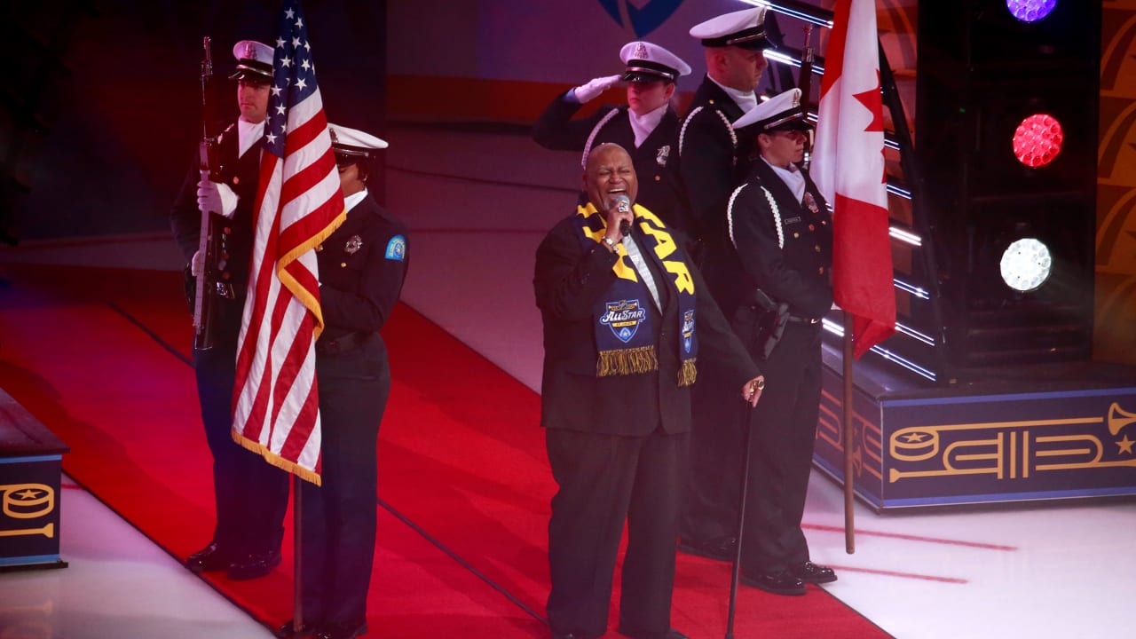 Favorite memory of season NHL AllStar Game national anthem