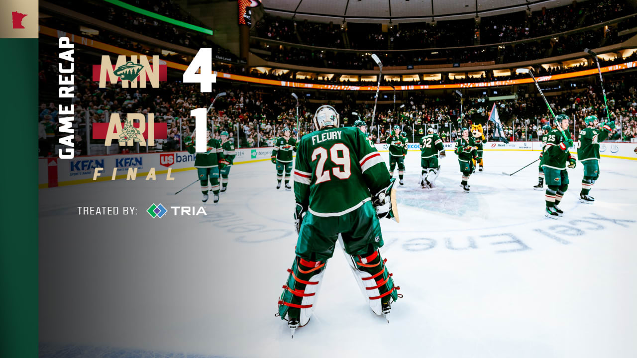 Game Recap: Wild 4, Coyotes 1 | Minnesota Wild