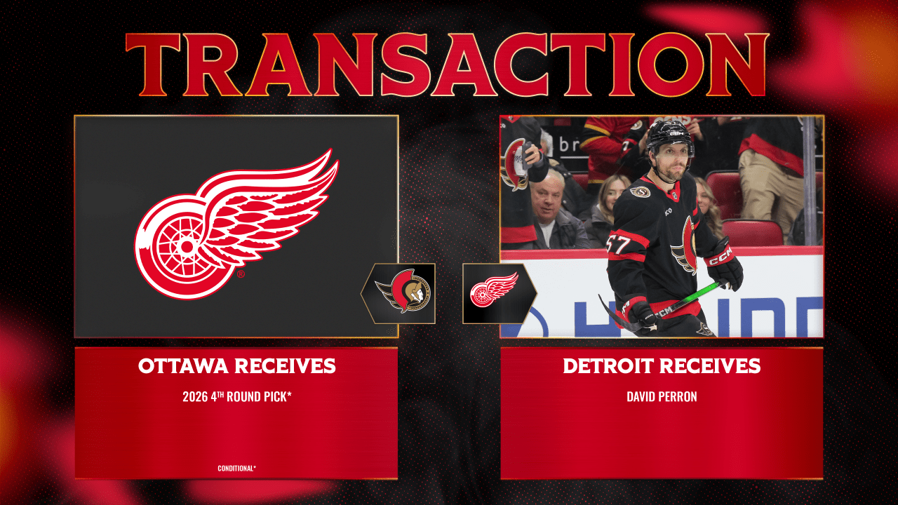 Senators acquire conditional draft pick from Detroit - NHL.com