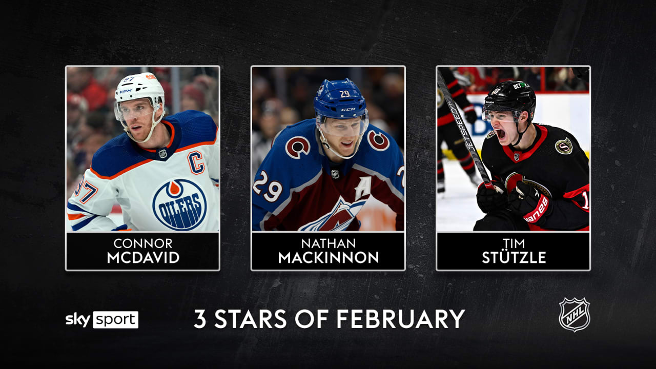 NHL/de und Sky Sport ernennen 3 Stars vom Februar NHL/de