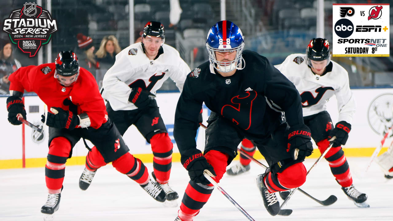 Devils, state of New Jersey on center stage during Stadium Series