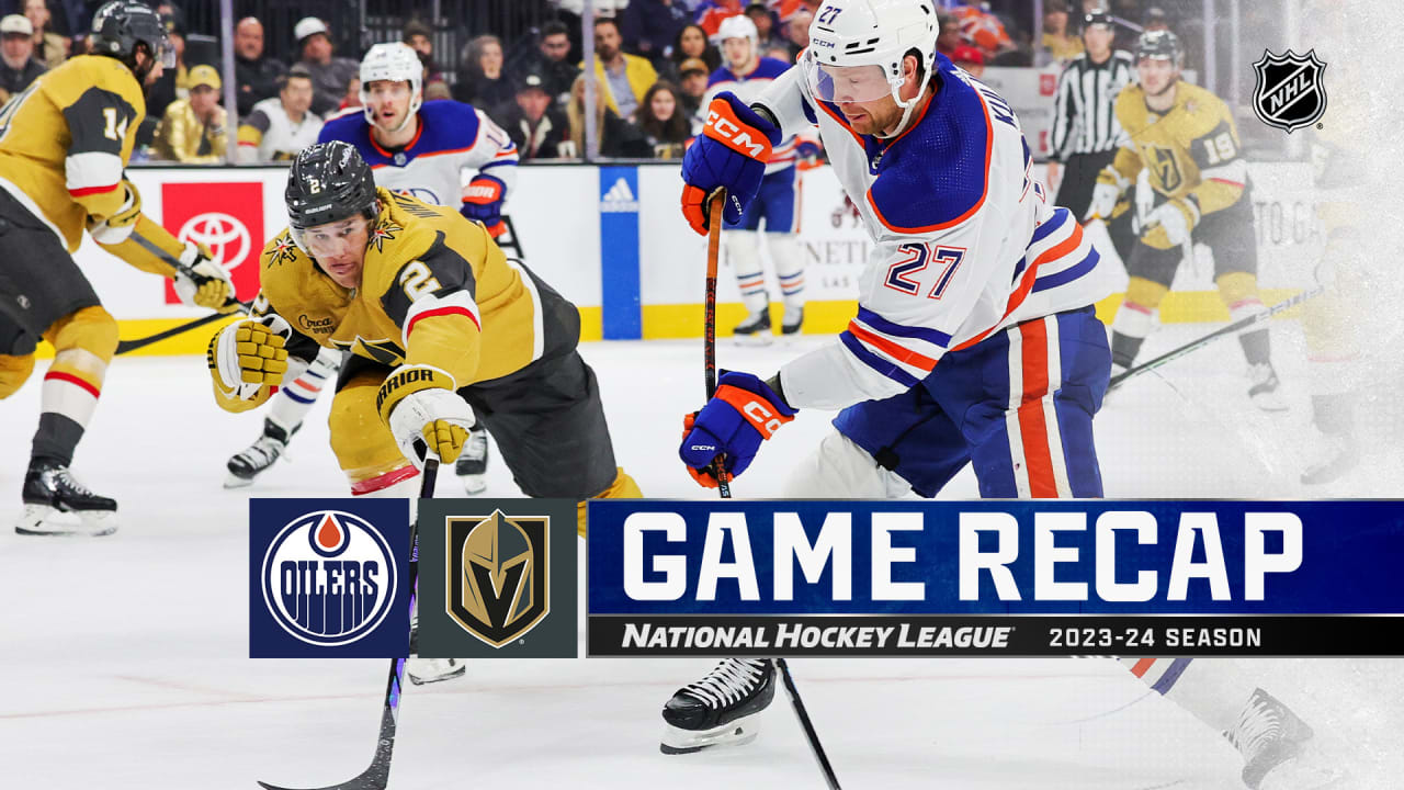 Hill makes 30 saves, Golden Knights end Oilers' 16-game winning 