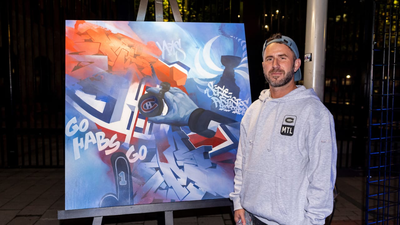 Canvases depicting Habs games