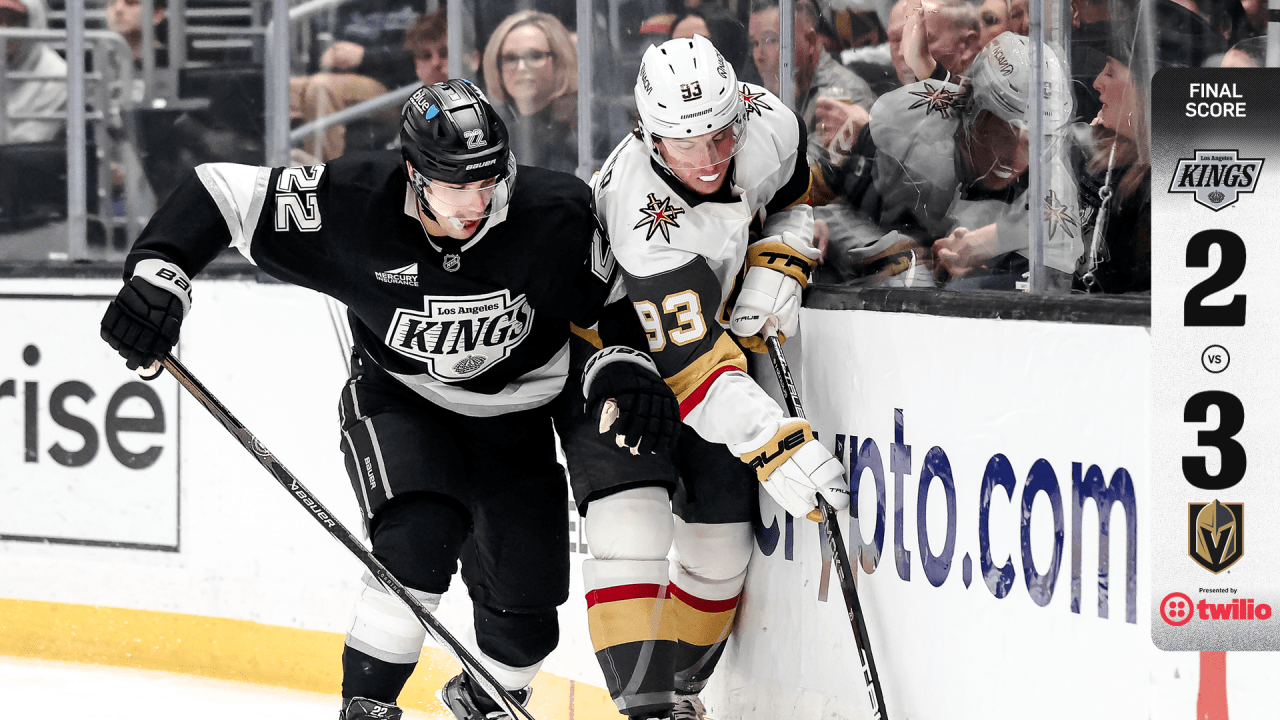 RECAP: Kings 2, Golden Knights 3 (OT), 1/14 | Los Angeles Kings