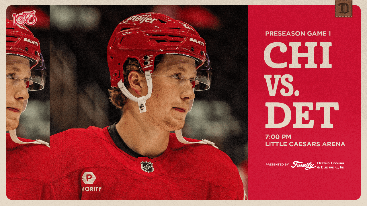 PREVIEW: Red Wings, Blackhawks battle in 2025-26 preseason opener for both Original Six clubs on Tuesday