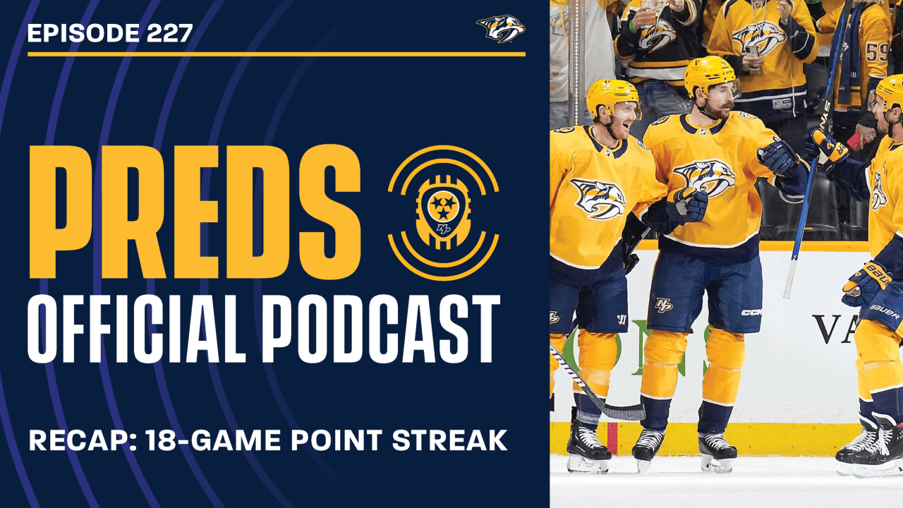 18 Crazy Games Recapping the Preds Record Point Streak Nashville Predators