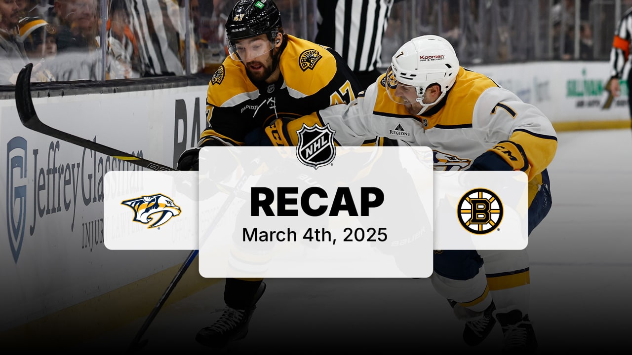 NSH at BOS | Recap | NHL.com
