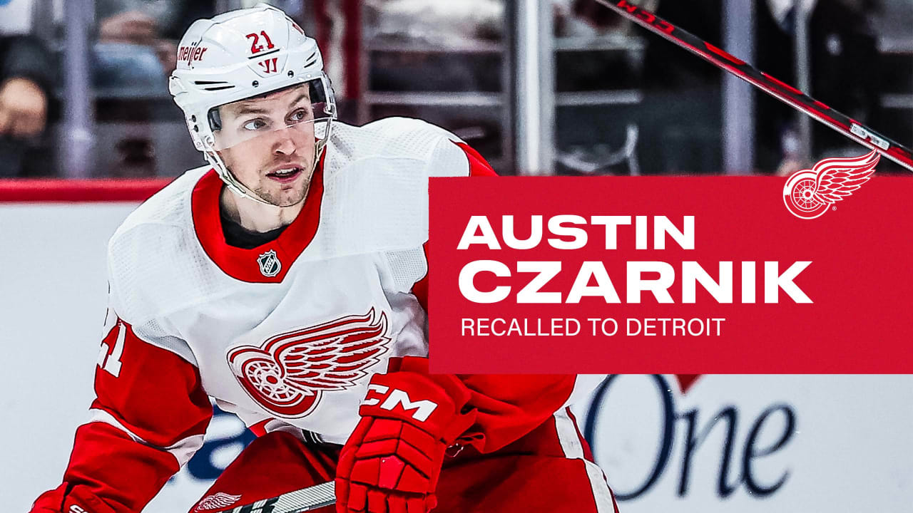 Red Wings recall Austin Czarnik from Grand Rapids